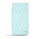 가죽 커버 Sony Xperia Z3 Compact  - Bleu clair - Couture ( Nappa - Pantone 277C ) 