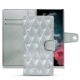 Custodia in pelle Samsung Galaxy S22 Ultra - Platinium - Couture
