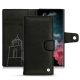 Samsung Galaxy S22 Ultra leather case - Negre poudro