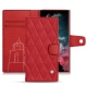 Housse cuir Samsung Galaxy S22 Ultra - Rouge troupelenc - Couture