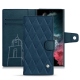 Housse cuir Samsung Galaxy S22 Ultra - Blu mediterran - Couture