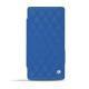 Sony Xperia Z3 Compact  leather case - Bleu océan - Couture ( Nappa - Pantone 293C ) 
