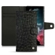 Housse cuir Samsung Galaxy S22 Ultra - Autruche nero