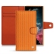 가죽 커버 Samsung Galaxy S22 Ultra - Abaca arancio