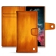 Housse cuir Samsung Galaxy S22 Ultra - Orange Patine