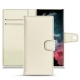 Lederschutzhülle Samsung Galaxy S22 Ultra - Blanc PU