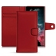 Samsung Galaxy S22 Ultra leather case - Rouge PU