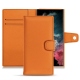 Housse cuir Samsung Galaxy S22 Ultra - Orange PU