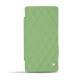 Sony Xperia Z3 Compact  leather case - Vert olive - Couture ( Nappa - Pantone 578U ) 