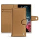 가죽 커버 Samsung Galaxy S22 Ultra - Beige Veggie