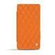가죽 커버 Sony Xperia Z3 Compact  - Orange - Couture ( Nappa - Pantone 1495U ) 