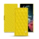 Housse cuir Samsung Galaxy S22 Ultra - Jaune fluo - Couture