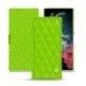 Custodia in pelle Samsung Galaxy S22 Ultra - Vert fluo - Couture