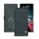 Housse cuir Samsung Galaxy S22 Ultra - Blu marino - Couture