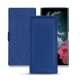 Housse cuir Samsung Galaxy S22 Ultra - Bleu océan PU