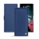 Custodia in pelle Samsung Galaxy S22 Ultra - Bleu frisson