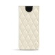 Funda de piel Samsung Galaxy S22 - Blanc - Couture ( Bologna - White ) 
