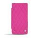レザーケース Sony Xperia Z3 Compact  - Rose fluo - Couture