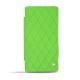 가죽 커버 Sony Xperia Z3 Compact  - Vert fluo - Couture