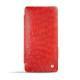 가죽 커버 Sony Xperia Z3 Compact  - Autruche ciliegia