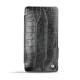 가죽 커버 Sony Xperia Z3 Compact  - Crocodile nero