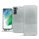 가죽 커버 Samsung Galaxy S21 FE - Platinium ( Pantone 877C ) 