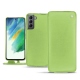 Lederschutzhülle Samsung Galaxy S21 FE - Vert olive ( Nappa - Pantone 578U ) 