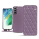 Custodia in pelle Samsung Galaxy S21 FE - Lilas - Couture ( Nappa - Pantone 2645U ) 