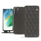 Custodia in pelle Samsung Galaxy S21 FE - Anthracite - Couture ( Pantone 424C ) 