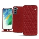 가죽 커버 Samsung Galaxy S21 FE - Tomate - Couture ( Pantone 187C ) 