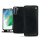 Lederschutzhülle Samsung Galaxy S21 FE - Dark vintage ( Roughtcut - Black#5256 ) 
