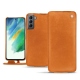 Custodia in pelle Samsung Galaxy S21 FE - Mandarine vintage ( Pantone 165C ) 