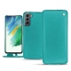 Capa em pele Samsung Galaxy S21 FE - Bleu fluo