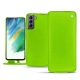 硬质真皮保护套 SSamsung Galaxy S21 FE - Vert fluo