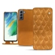 Housse cuir Samsung Galaxy S21 FE - Or Maïa - Couture