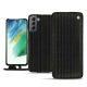 가죽 커버 Samsung Galaxy S21 FE - Abaca nero