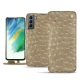 Custodia in pelle Samsung Galaxy S21 FE - Autruche desert