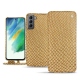 Housse cuir Samsung Galaxy S21 FE - Serpent sabbia