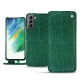 Funda de piel Samsung Galaxy S21 FE - Crocodile pino