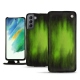 Housse cuir Samsung Galaxy S21 FE - Vert Patine