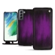 가죽 커버 Samsung Galaxy S21 FE - Violet Patine