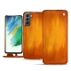 Funda de piel Samsung Galaxy S21 FE - Orange Patine