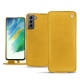 가죽 커버 Samsung Galaxy S21 FE - Jaune soulèu