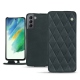 Custodia in pelle Samsung Galaxy S21 FE - Blu marino - Couture