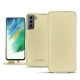 Lederschutzhülle Samsung Galaxy S21 FE - Beige PU