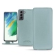 Samsung Galaxy S21 FE leather case - Bleu Ciel PU