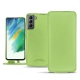 Funda de piel Samsung Galaxy S21 FE - Vert olive PU