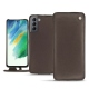 Custodia in pelle Samsung Galaxy S21 FE - Gris Veggie