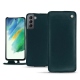 Housse cuir Samsung Galaxy S21 FE - Bleu Veggie