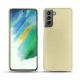 가죽 커버 Samsung Galaxy S21 FE - Beige ( Nappa - Pantone 7502C ) 